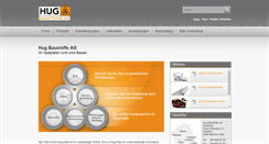 Desktop Screenshot of hug-baustoffe.ch